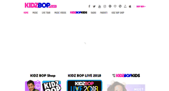 Desktop Screenshot of kidzbop.com